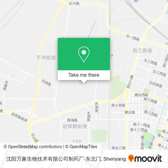 沈阳万象生物技术有限公司制药厂-东北门 map