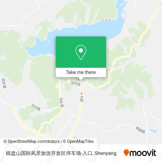 棋盘山国际风景旅游开发区停车场-入口 map