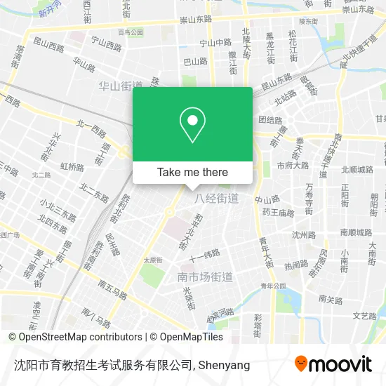 沈阳市育教招生考试服务有限公司 map