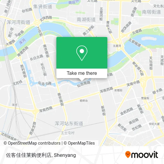 佐客佳佳莱购便利店 map