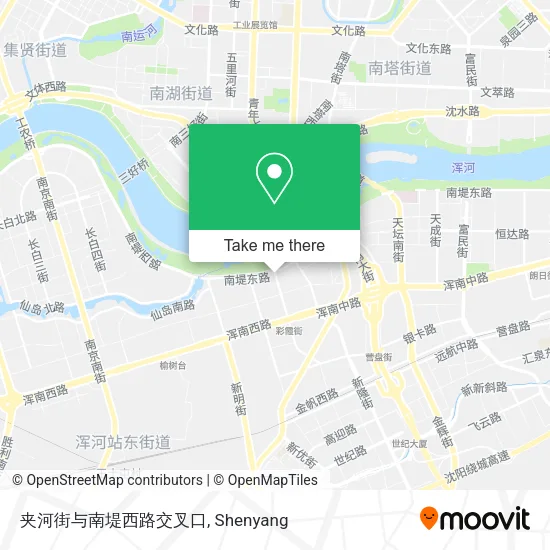 夹河街与南堤西路交叉口 map