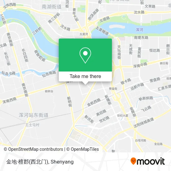 金地·檀郡(西北门) map