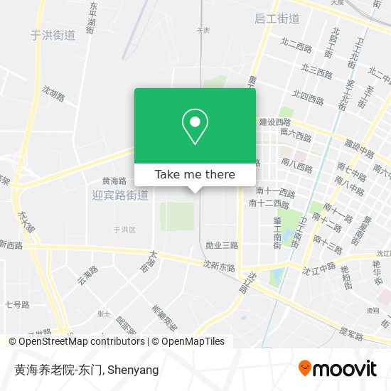 黄海养老院-东门 map