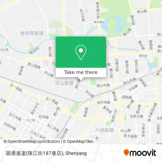 圆通速递(珠江街187巷店) map