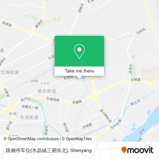 路侧停车位(水晶城三期东北) map