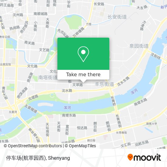 停车场(航萃园西) map