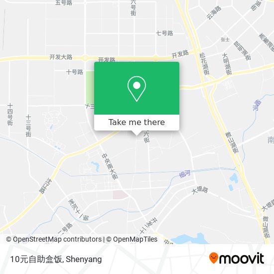 10元自助盒饭 map
