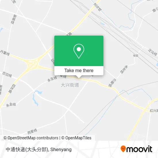 中通快递(大头分部) map