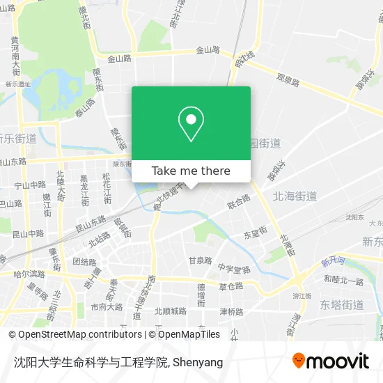 沈阳大学生命科学与工程学院 map