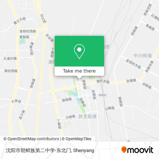 沈阳市朝鲜族第二中学-东北门 map