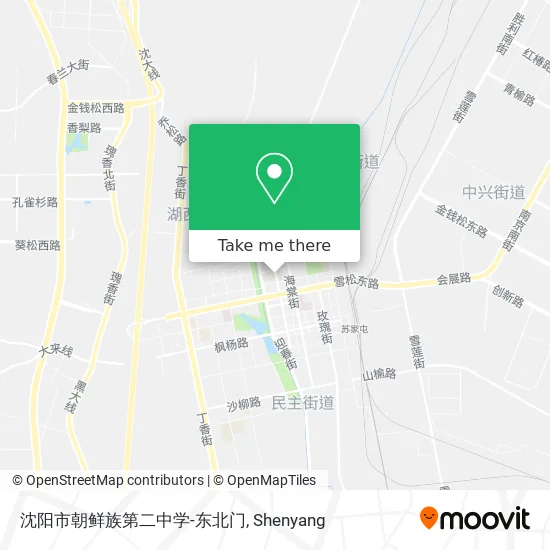 沈阳市朝鲜族第二中学-东北门 map