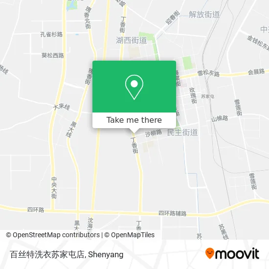 百丝特洗衣苏家屯店 map