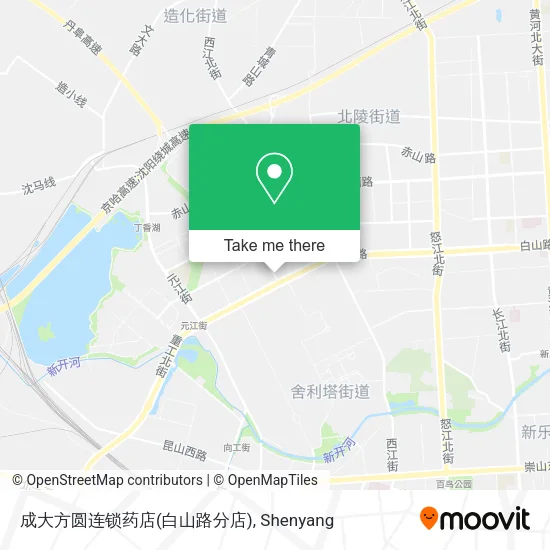成大方圆连锁药店(白山路分店) map
