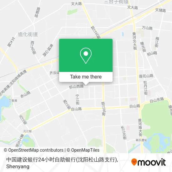 中国建设银行24小时自助银行(沈阳松山路支行) map