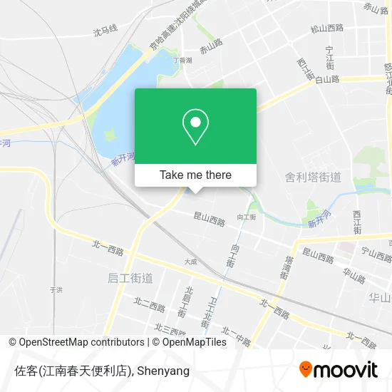 佐客(江南春天便利店) map