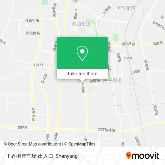 丁香街停车场-出入口 map