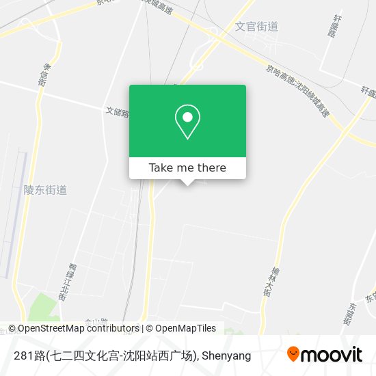 281路(七二四文化宫-沈阳站西广场) map