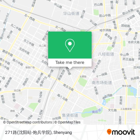 271路(沈阳站-炮兵学院) map