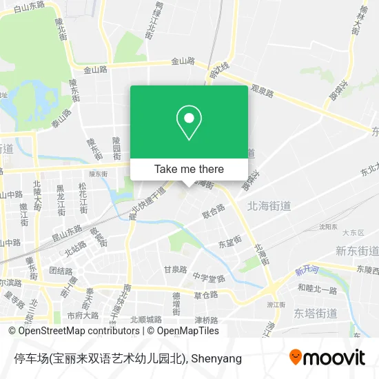 停车场(宝丽来双语艺术幼儿园北) map