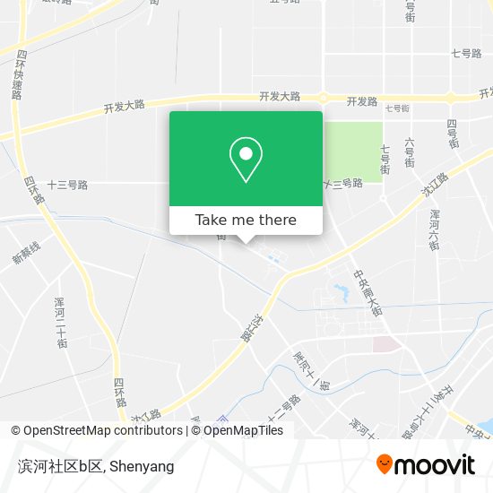 滨河社区b区 map
