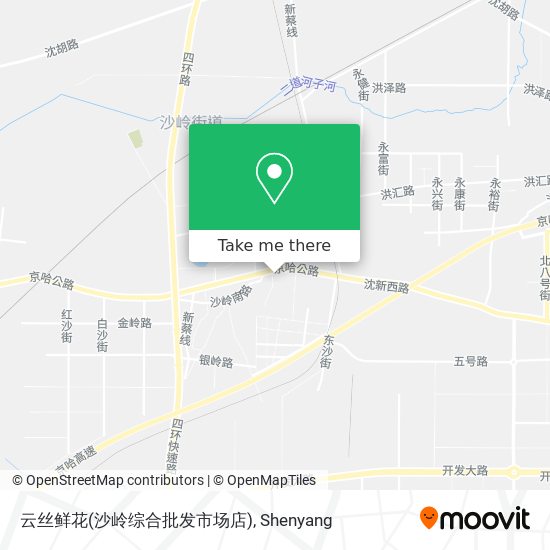 云丝鲜花(沙岭综合批发市场店) map