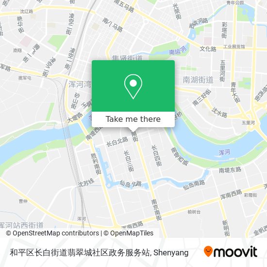 和平区长白街道翡翠城社区政务服务站 map