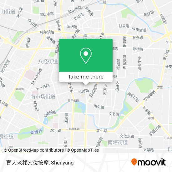 盲人老祁穴位按摩 map