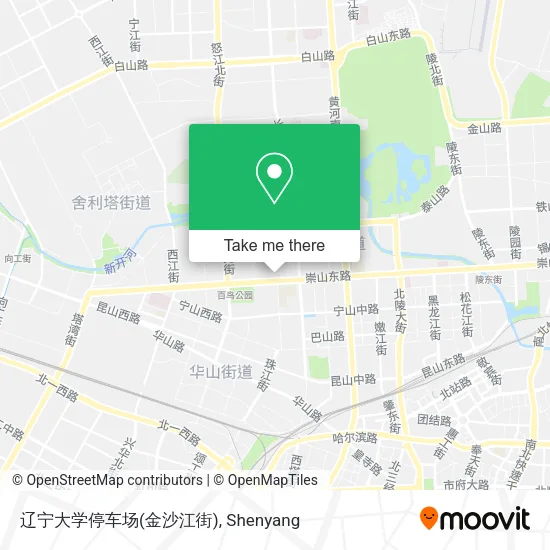 辽宁大学停车场(金沙江街) map