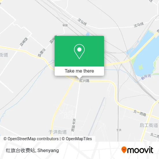 红旗台收费站 map