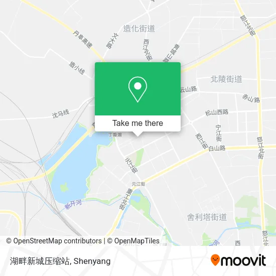 湖畔新城压缩站 map