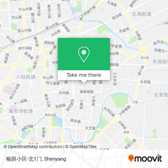 榆荫小区-北1门 map