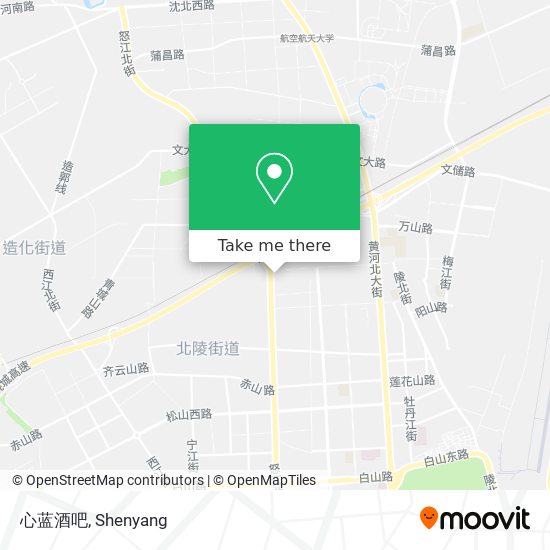 心蓝酒吧 map