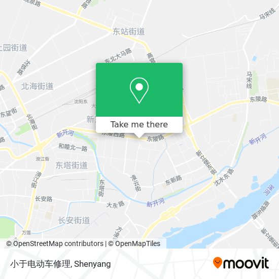 小于电动车修理 map
