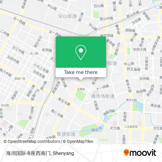 海润国际-B座西南门 map