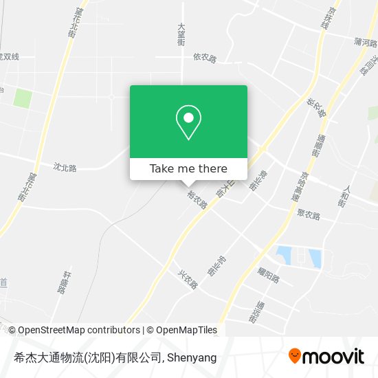 希杰大通物流(沈阳)有限公司 map