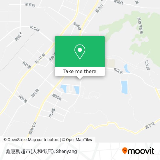 鑫惠购超市(人和街店) map