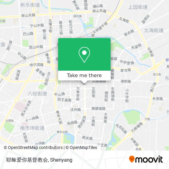 耶稣爱你基督教会 map