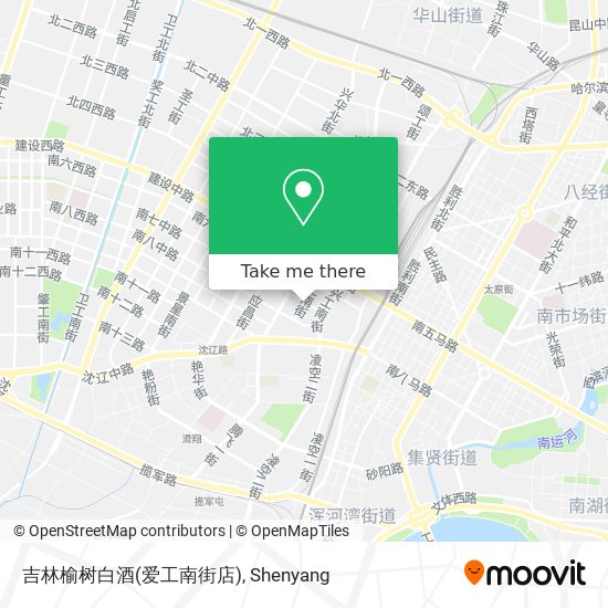 吉林榆树白酒(爱工南街店) map