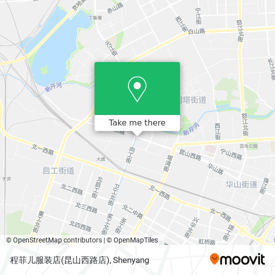 程菲儿服装店(昆山西路店) map