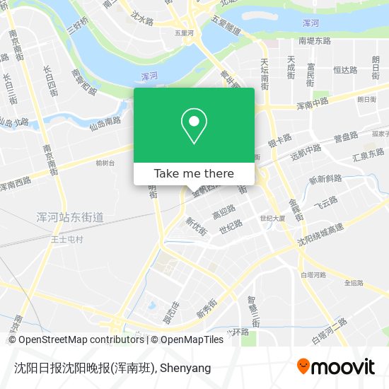 沈阳日报沈阳晚报(浑南班) map
