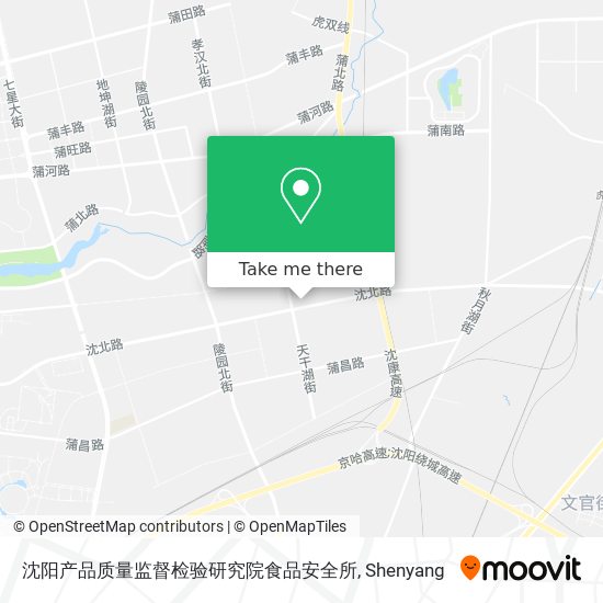 沈阳产品质量监督检验研究院食品安全所 map