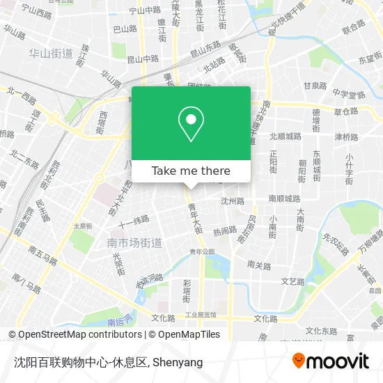 沈阳百联购物中心-休息区 map