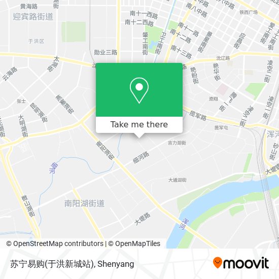 苏宁易购(于洪新城站) map