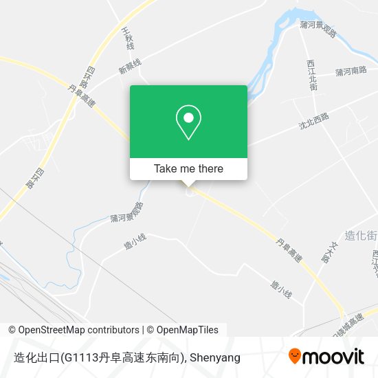 造化出口(G1113丹阜高速东南向) map