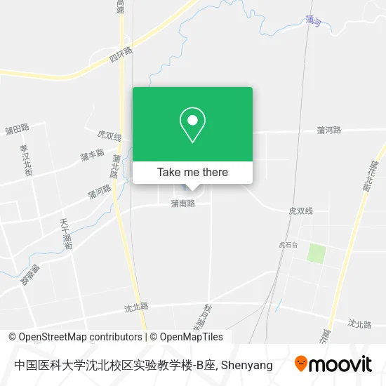 中国医科大学沈北校区实验教学楼-B座 map