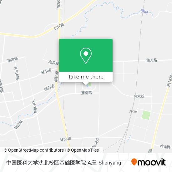 中国医科大学沈北校区基础医学院-A座 map