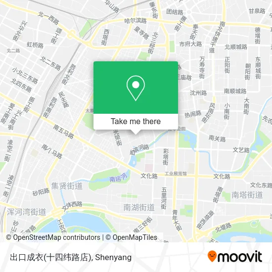 出口成衣(十四纬路店) map