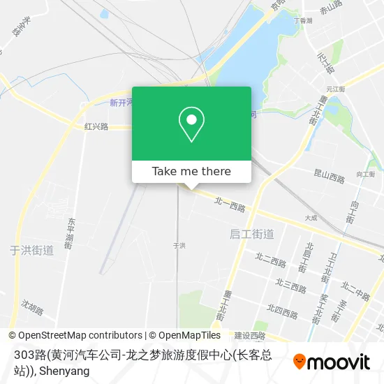 303路(黄河汽车公司-龙之梦旅游度假中心(长客总站)) map