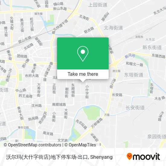 沃尔玛(大什字街店)地下停车场-出口 map