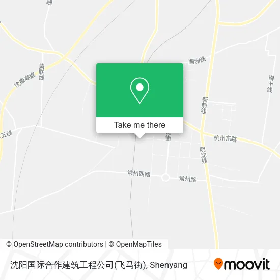 沈阳国际合作建筑工程公司(飞马街) map